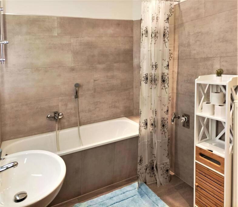 Modernes Apartment Mit Balkon マクデブルク エクステリア 写真